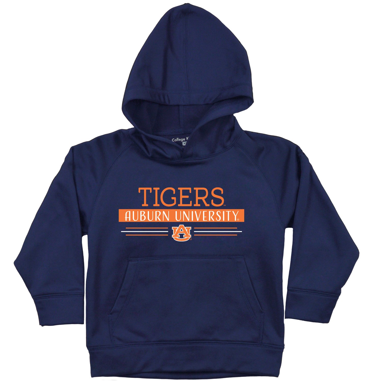 College Kids NCAA Auburn Tigers Toddler Active Poly Hood, 3 Tall, Navy