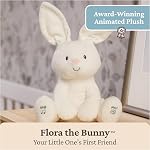 Baby GUND Flora the Bunny Animated Plush, Singing Stuffed Animal Toy for Ages 0 and Up, Cream, 12" (Styles May Vary)