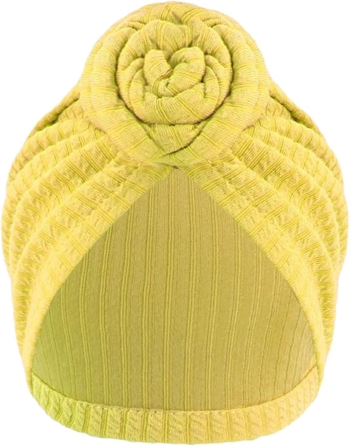 Women Hat Top Headwrap Ladies Hair Cover Bonnet Headscarf Cap(Yellow)
