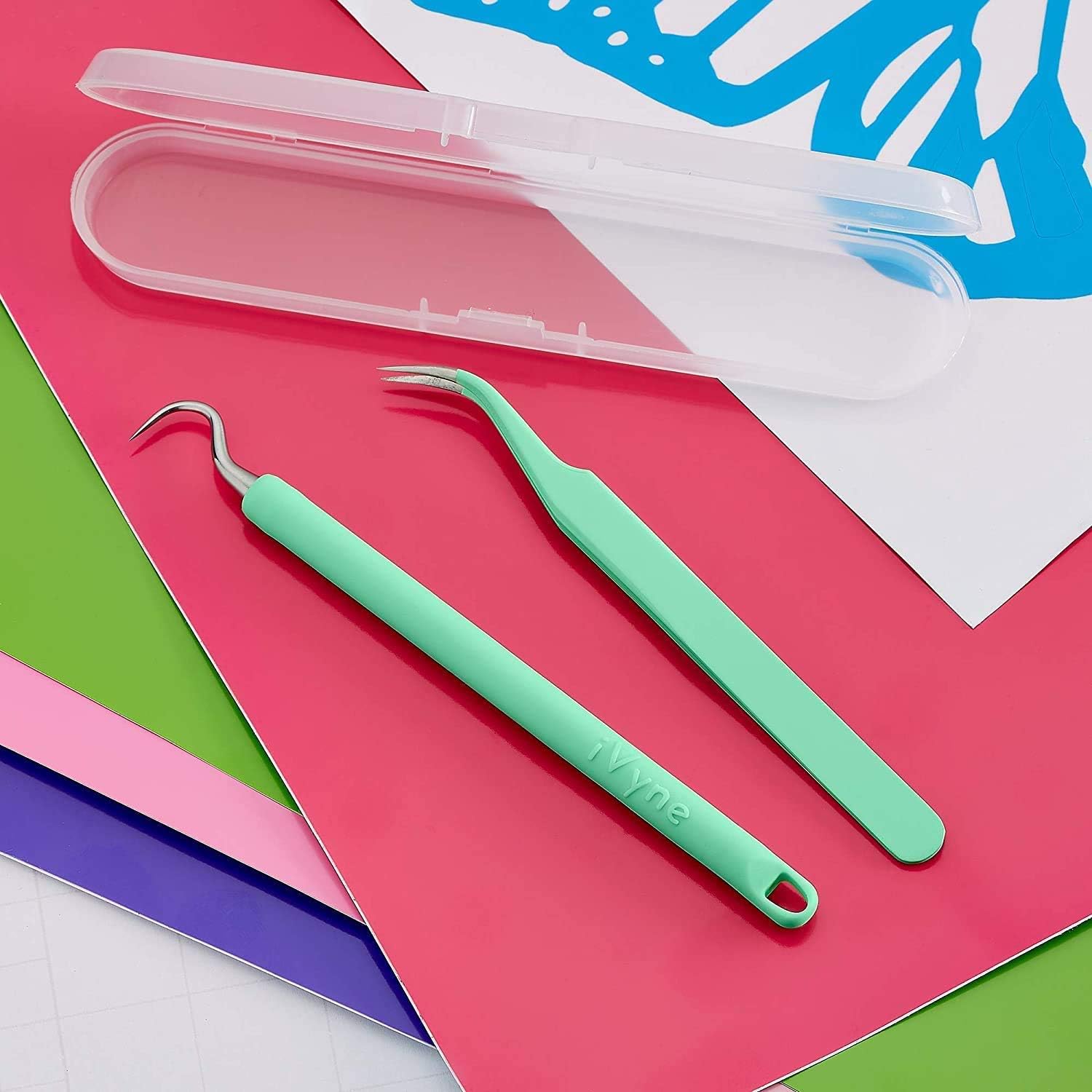 iVyne Cordless Light Pad with iVyne 2 Pc Essential Tools and The iVyne Berry Suction Scrap Collector - Green