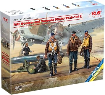 ICM 48090 - RAF Bomber and Torpedo Pilots 1939-1945 - Scale 148