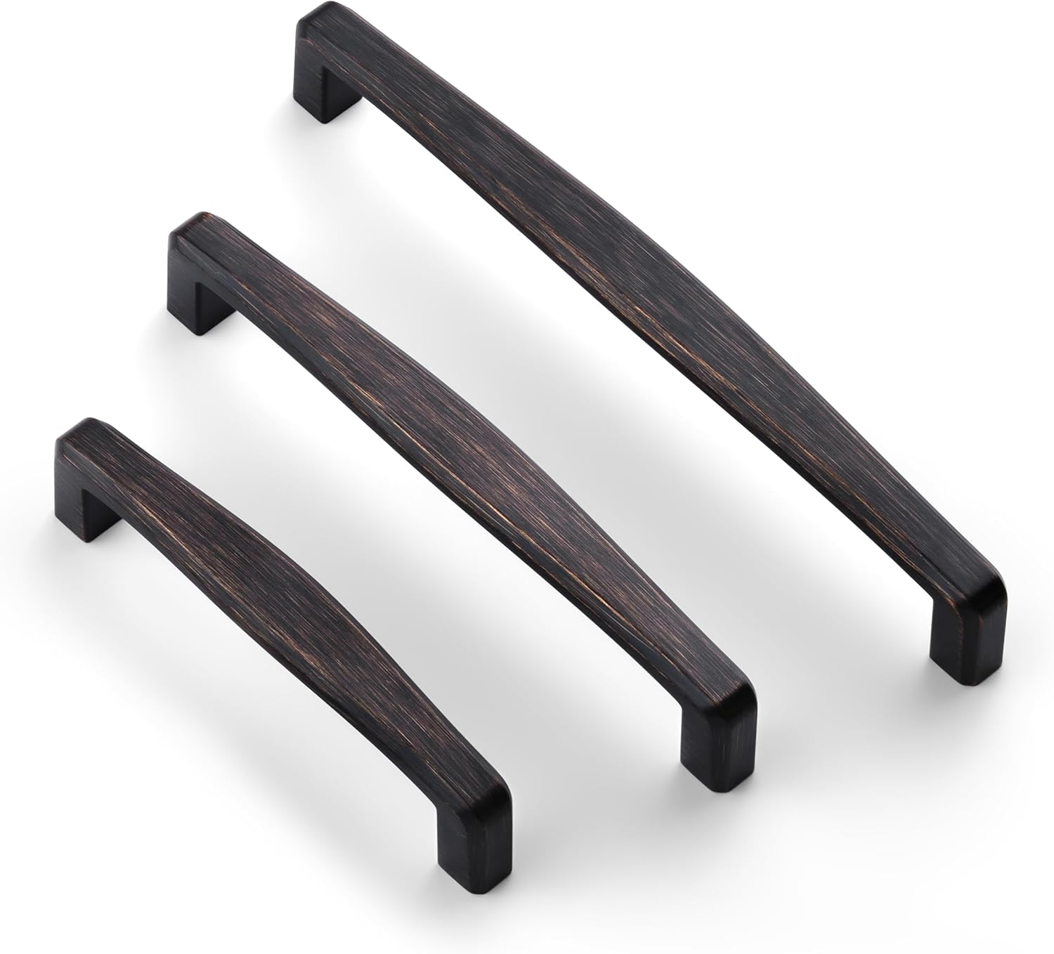 HESTIA HARDWARE 10 Pack 3 3/4 Cabinet Pulls Oil Rubbed Bronze Cabinet Pulls | 3.75 Inch Hole Center Handles for Cabinets, Vintage Cabinet Handles, Oil Rubbed Bronze Drawer Pulls(Z26.96mm.10.O)