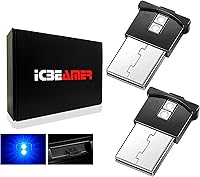 Vista 41 de ICBEAMER Luz nocturna en miniatura con interfaz USB, paquete de 1 unidad (verde) LED universal enchufable para interior del automóvil y atmósfera