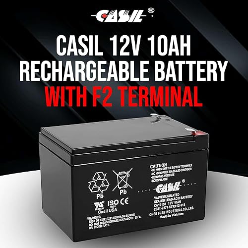 Miniatura 8 de Casil Batería de repuesto de plomo sellada recargable de 12V 3.3Ah
