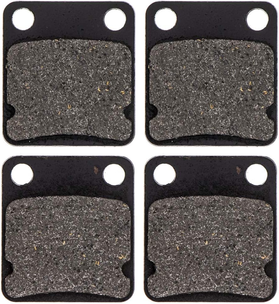 NICHE Brake Pad Set for Yamaha Grizzly 450 400 350 Banshee Big Bear Warrior Wolverine Kodiak Front Semi-Metallic Alloy Steel (Pack of 2)