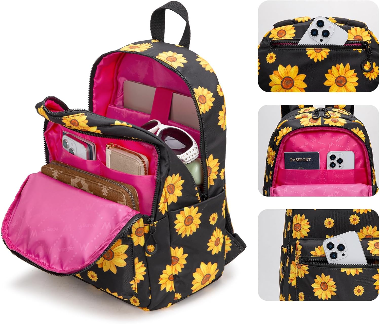 Montana West x Wrangler Western Backpack for Women Aztec Backpack Purse Lightweight Womens Travel Bag - Image 4