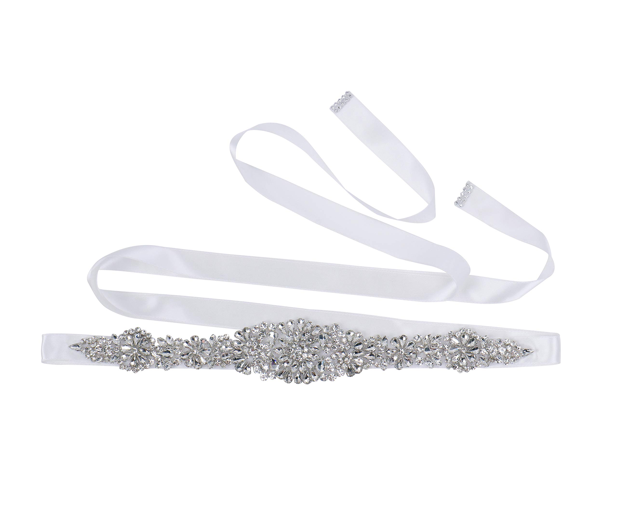 Wedding Belt Women's Rhinestone Wedding Sash Belt Crystal Sashes Bridal Belts for Bridal Gowns