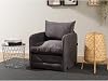 Pafu Saga Single Folding Sofa Soho Grey