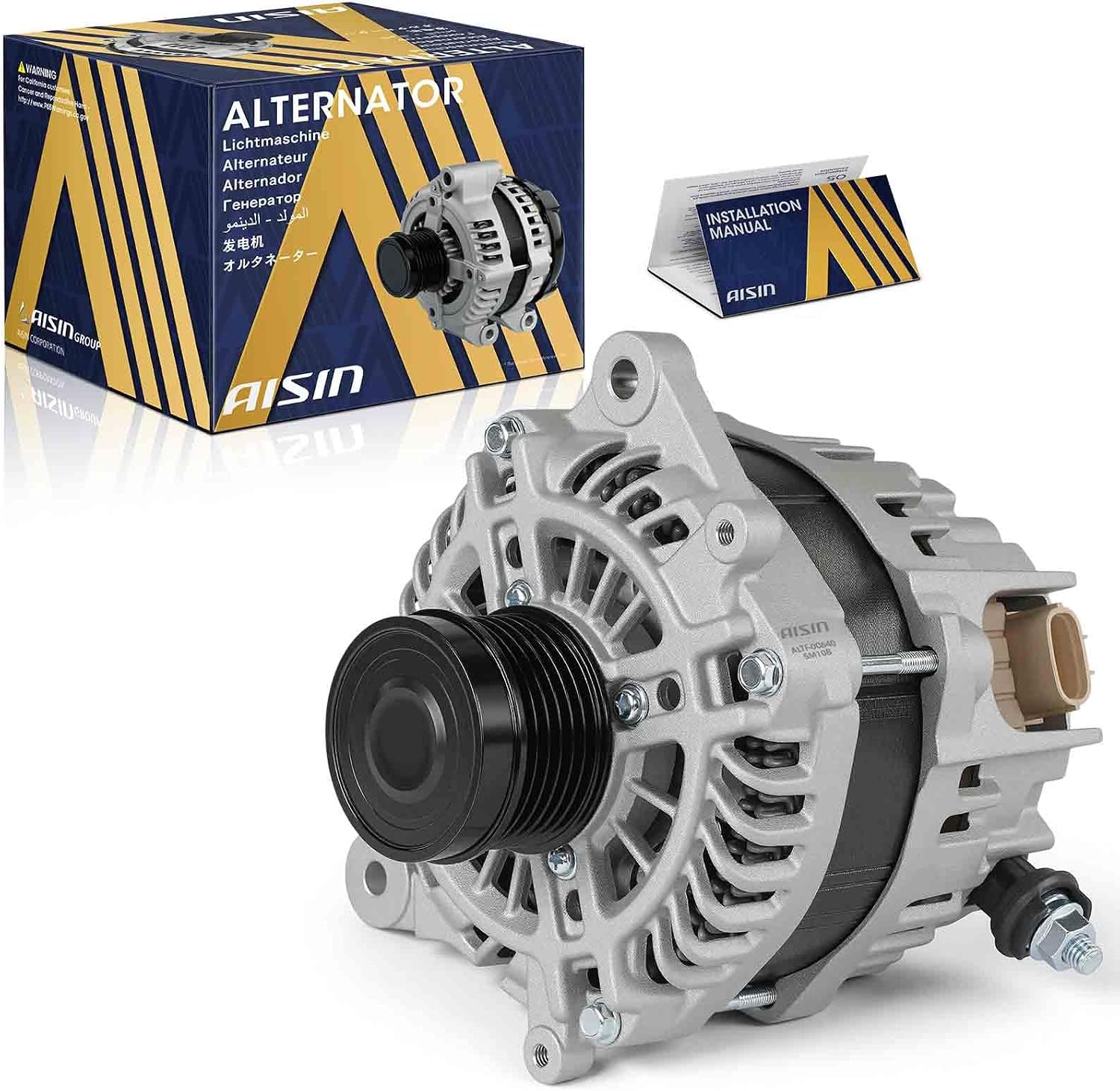 AISIN Aftermarket Alternator ALTF-00640 for Subaru 2.0L H4 (130A)