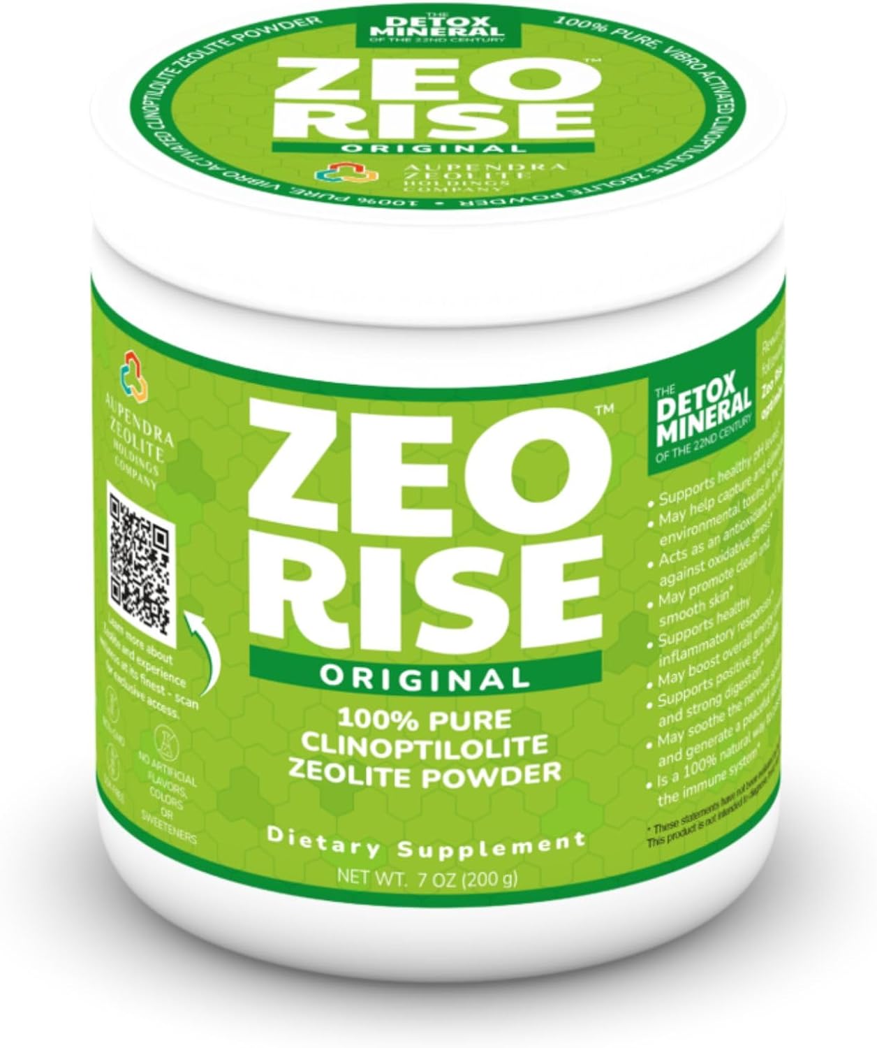 Zeolite Clinoptilolite Detox Powder 7oz (200g) | Full Body Cleanse, Support Gut Health, Immune & pH Balance | Dietary Supplement | Supports Natural Detox Process (Unflavoured)