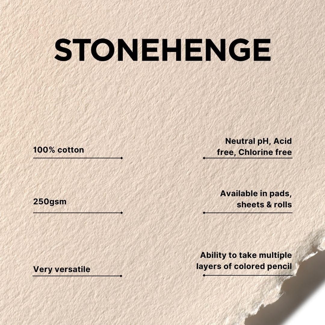 Rising Stonehenge Paper cream 22 in. x 30 in. sheet