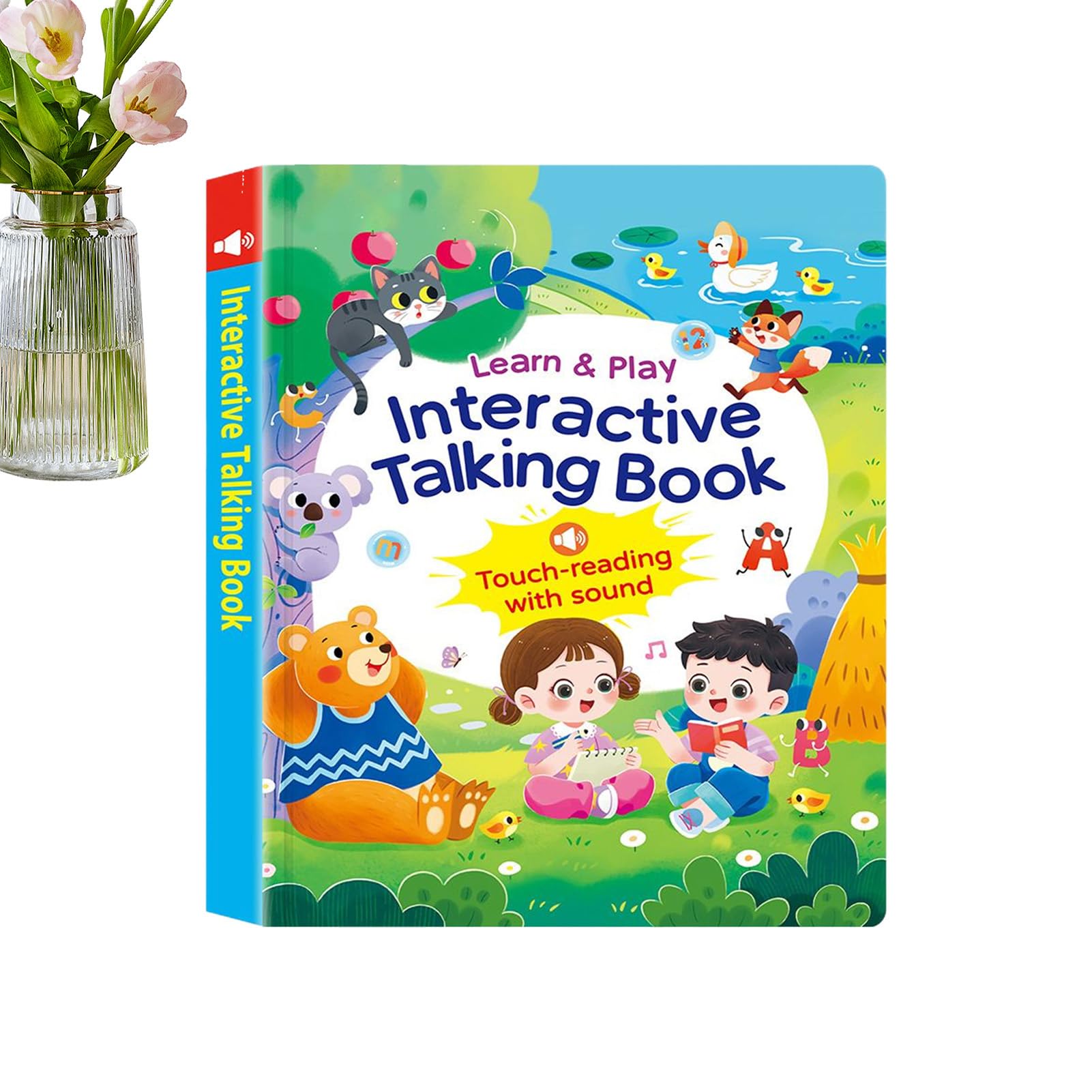 Libro parlante para niños recargable con sonido educativo interactivo 8