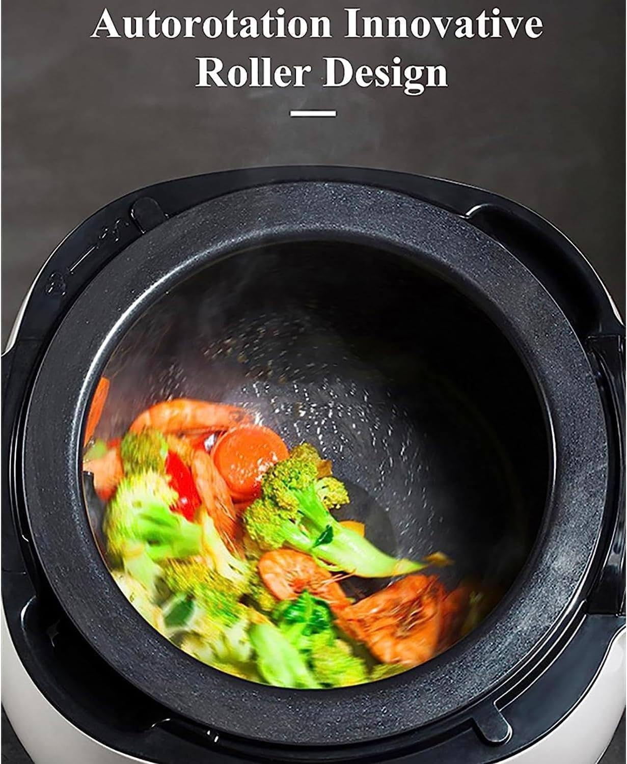 Machine De Cuisson Automatique, Machine De Cuisson Automatique De Wok De 2000 W, Machine De Cuisson Automatique De Type Tambour Avec éCran Tactile Intelligent