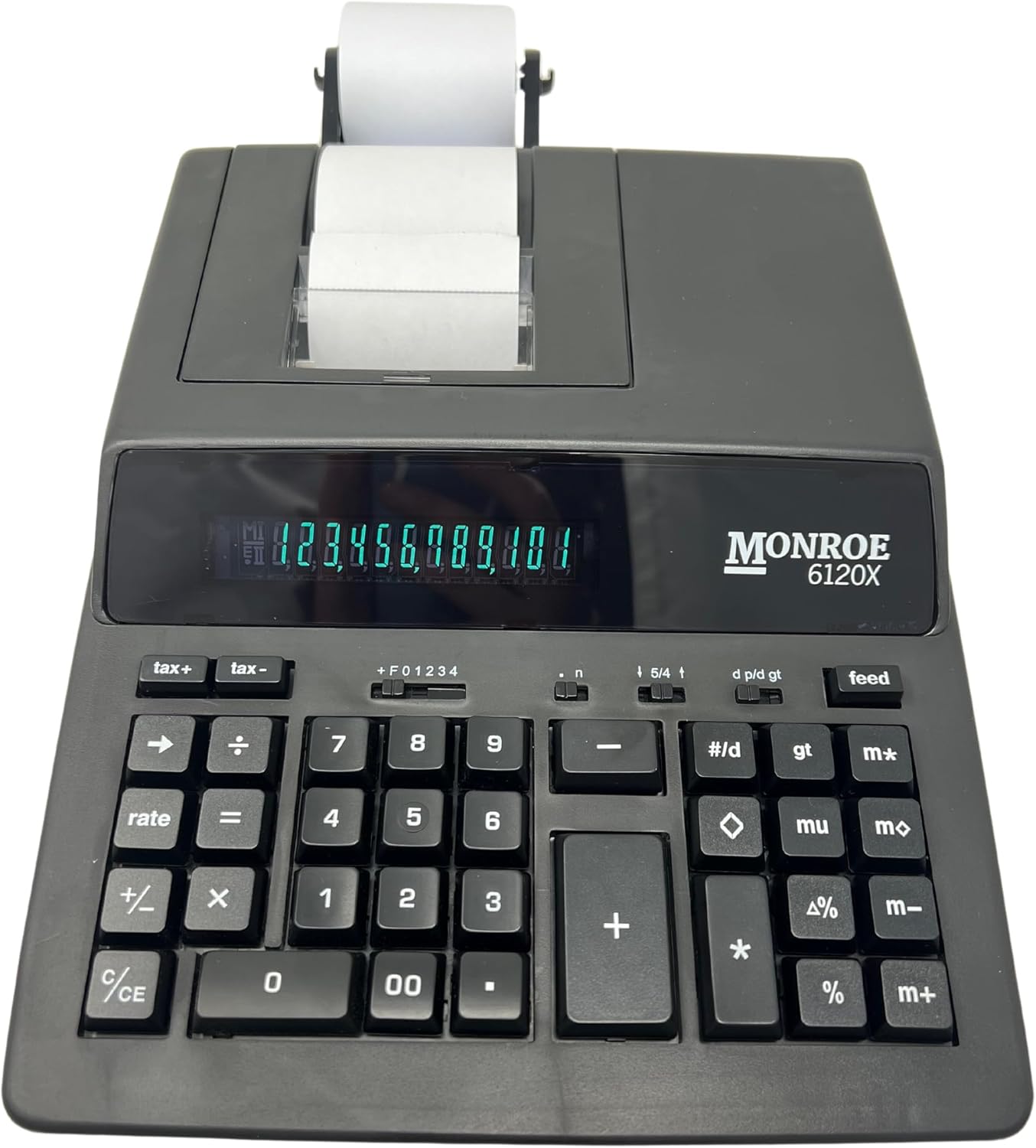 Monroe Systems for Business 6120X 12-Digit Business Medium Duty Calculator, Black