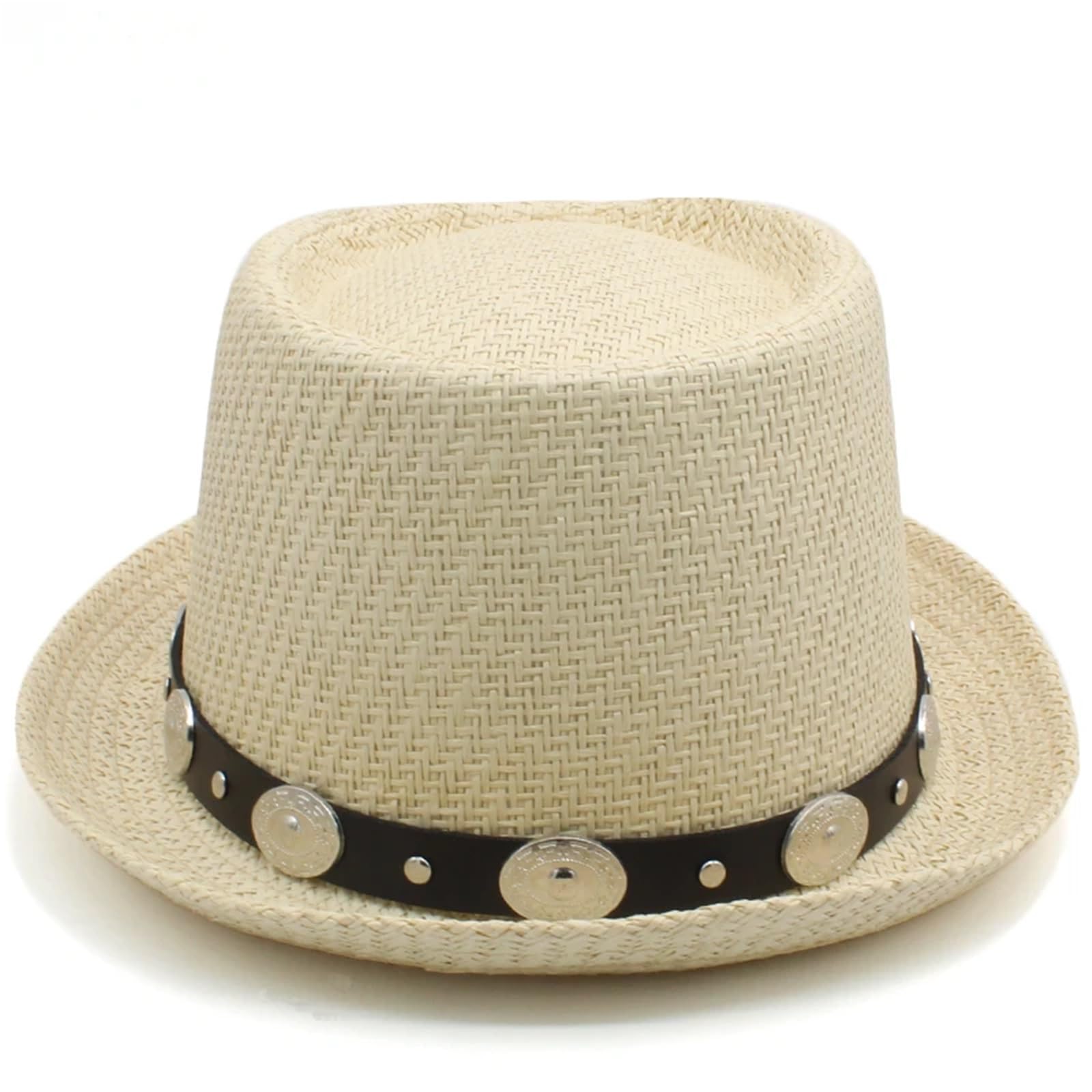 Sombrero Pork Pie Sombreros de Paja Estilo Cerdo for Hombre y Mujer, Sombreros Verano for el Sol, Gorras Marinero, Sombrero Fedora Playa, Trilby, for Viajes al Aire Libre Hombre