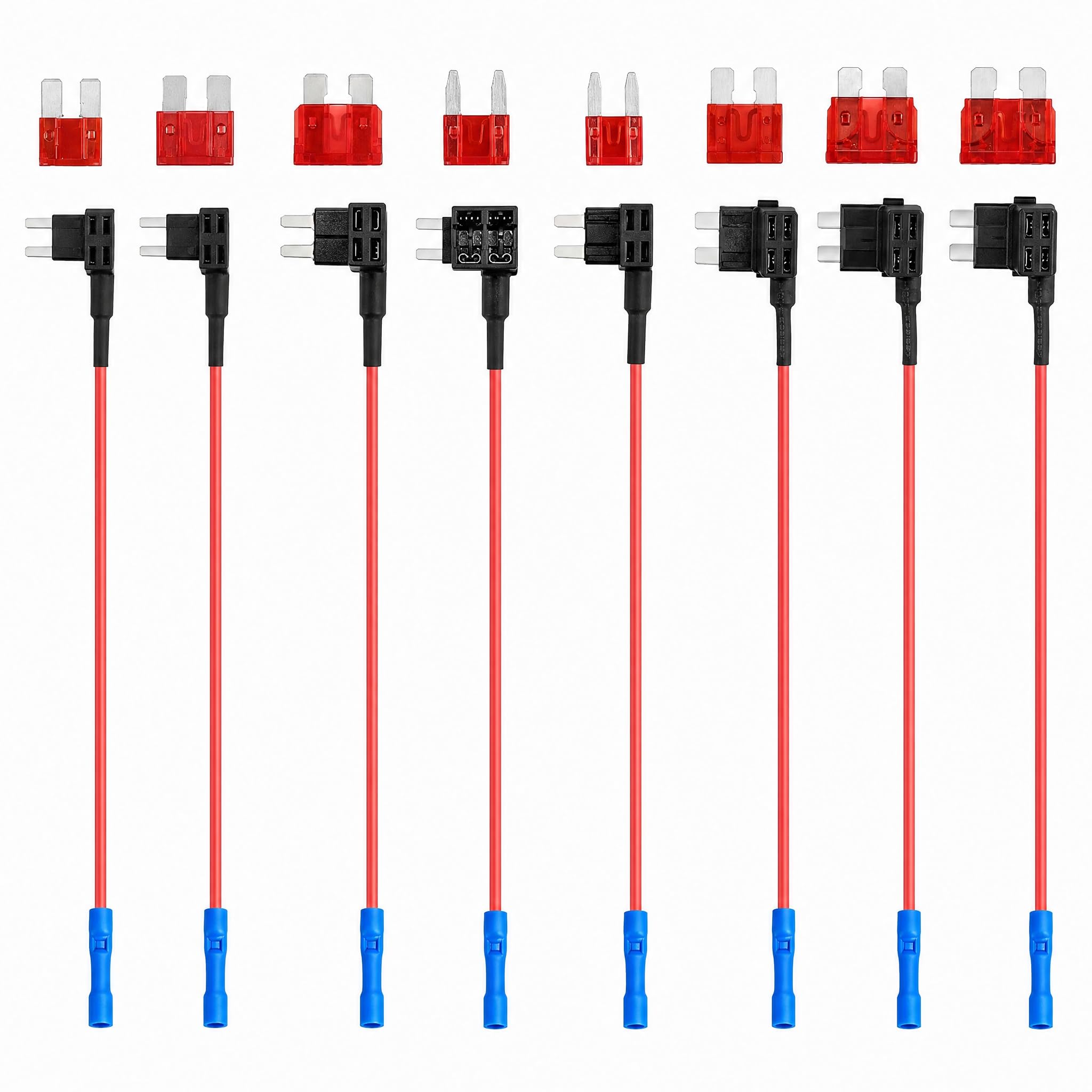 16 Pcs Fuse Tap Kit, Mini Circuit Adapter Car Fuse Tap Kit Holder