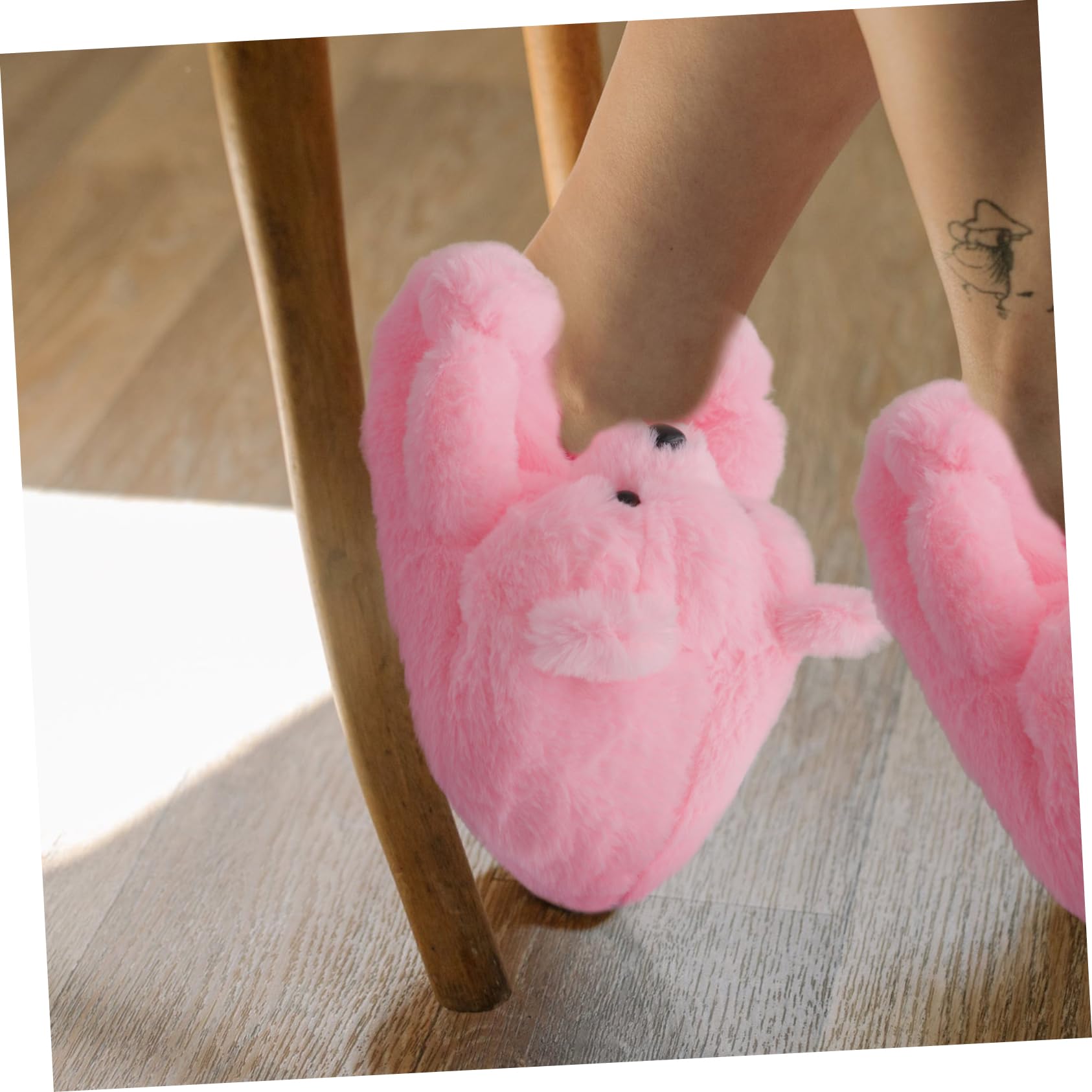 BESTYASH pantofole a forma di orsacchiotto per graziose pantofole da donna adulto scarpe riscaldanti scarpe termiche pantofole da orso pantofola dell'orso del fumetto Peluche Brown