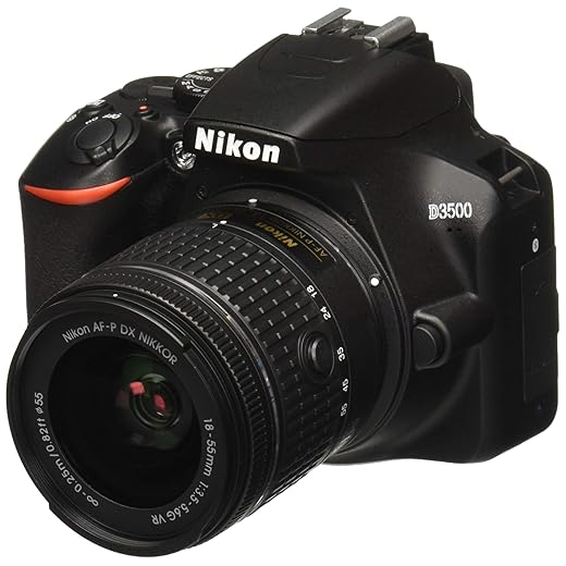 Nikon D3500 W/AF-P DX NIKKOR 18-55mm f/3.5-5.6G VR Black (Renewed)