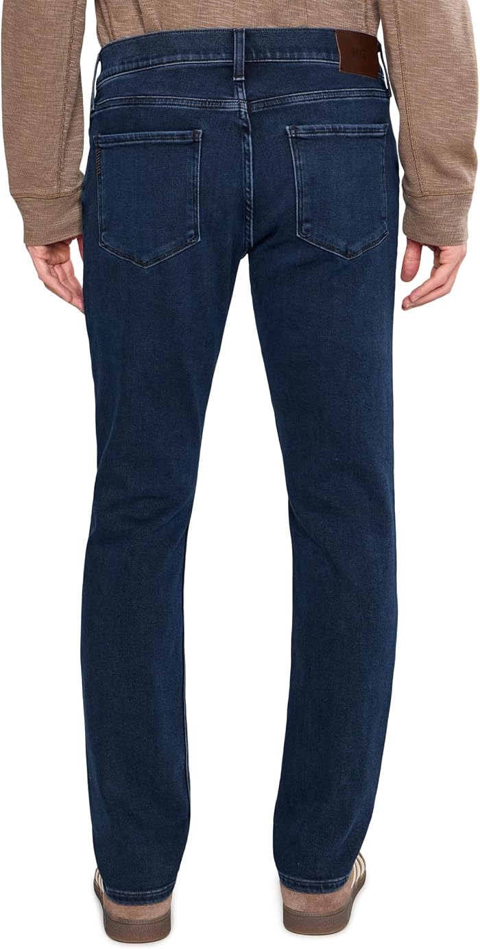 Мужские джинсы Paige Federal 32" Transcend Vintage Slim Straight Fit Jeans in Chadron, цвет: Синий — фото 4