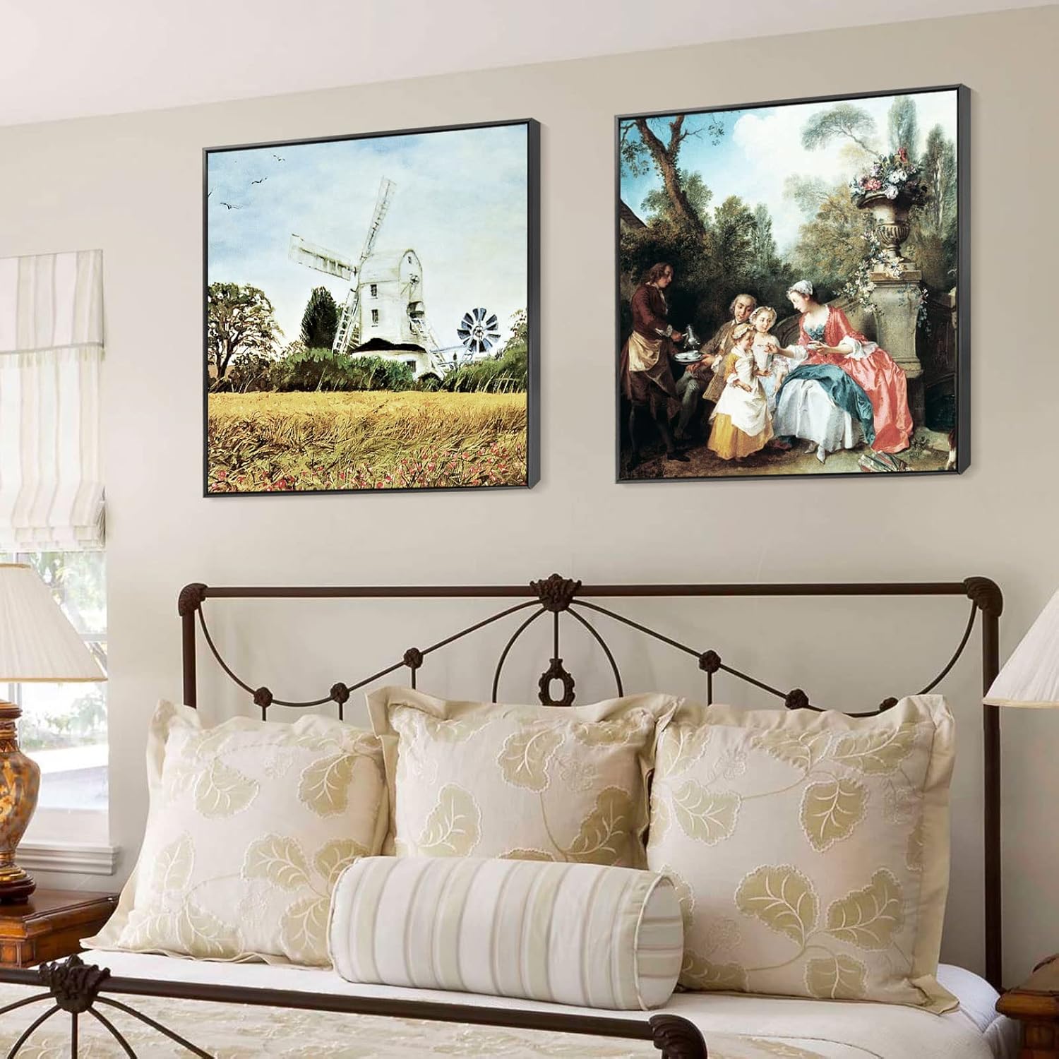 18"x24" Metal Floater Frame for 1"-1.28" Depth Canvas Painting,DIY Assembled for Wall Decoration - with Accessories (Black,1PCS)