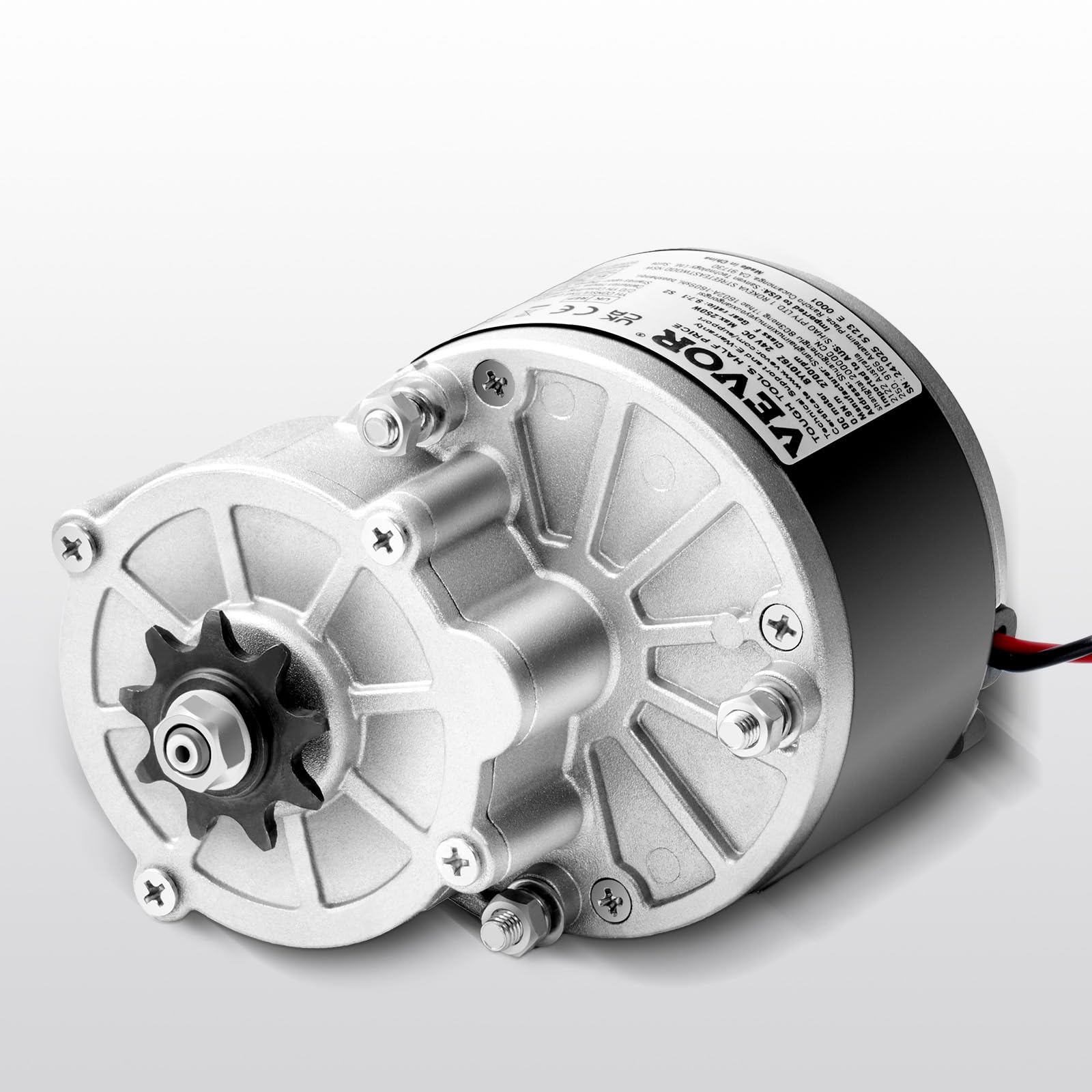 VEVOR Kit Motore Elettrico Senza Spazzole 250 W Motore Elettrico 24 V 2700 Giri/min con Regolatore di Velocità Aggiornato e Kit Impugnatura Acceleratore per Go Kart, Bici Elettrica, Moto, Scooter
