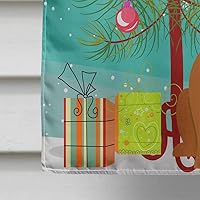 Vista 1368 de Caroline's Treasures BB4243GF Bandera de jardín con texto en inglés «Merry Christmas» con texto en inglés «Merry Christmas», bandera decorativa