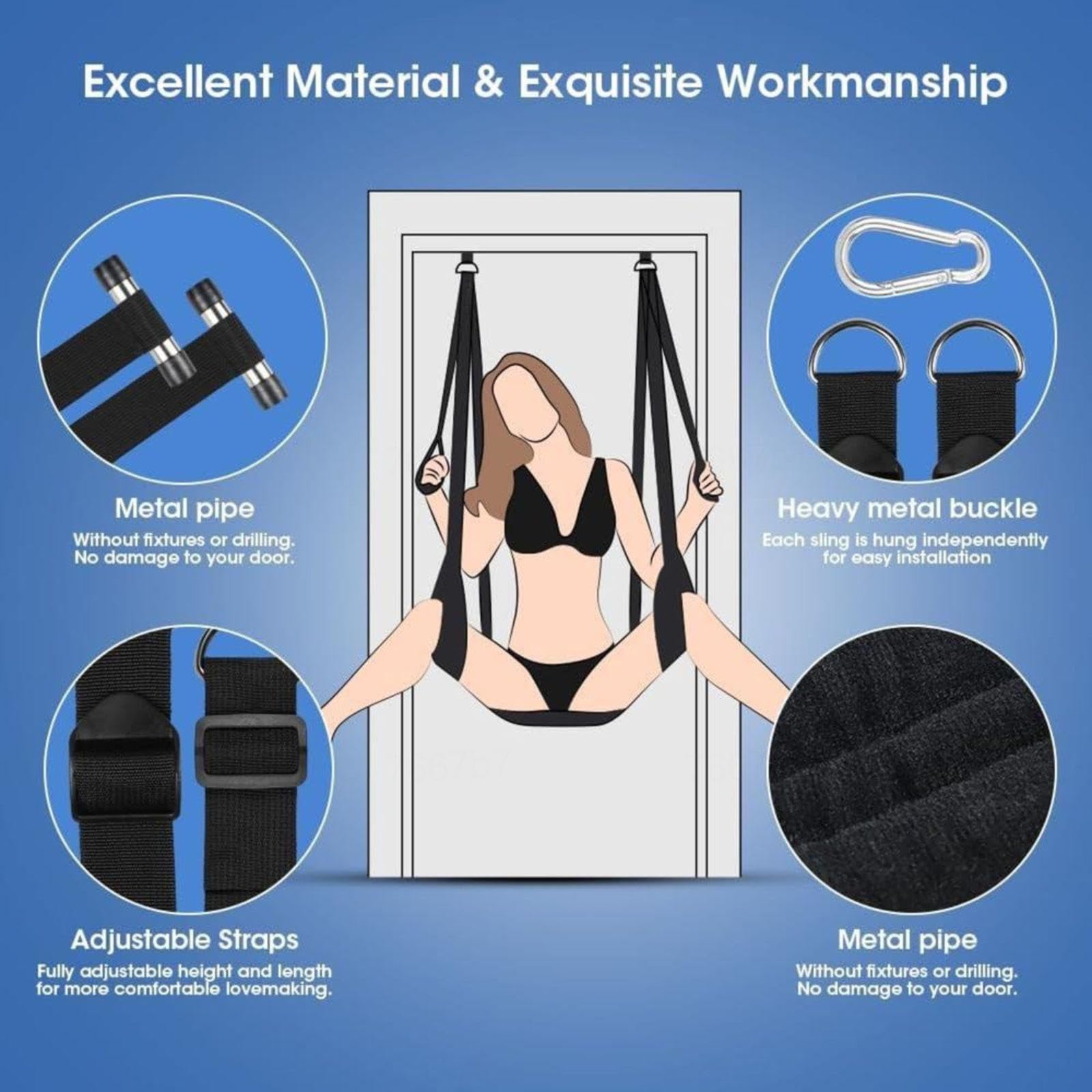 Cinghia in nylon Ogni cinghia può essere regolata individualmente Resistente e robusto,Kit4