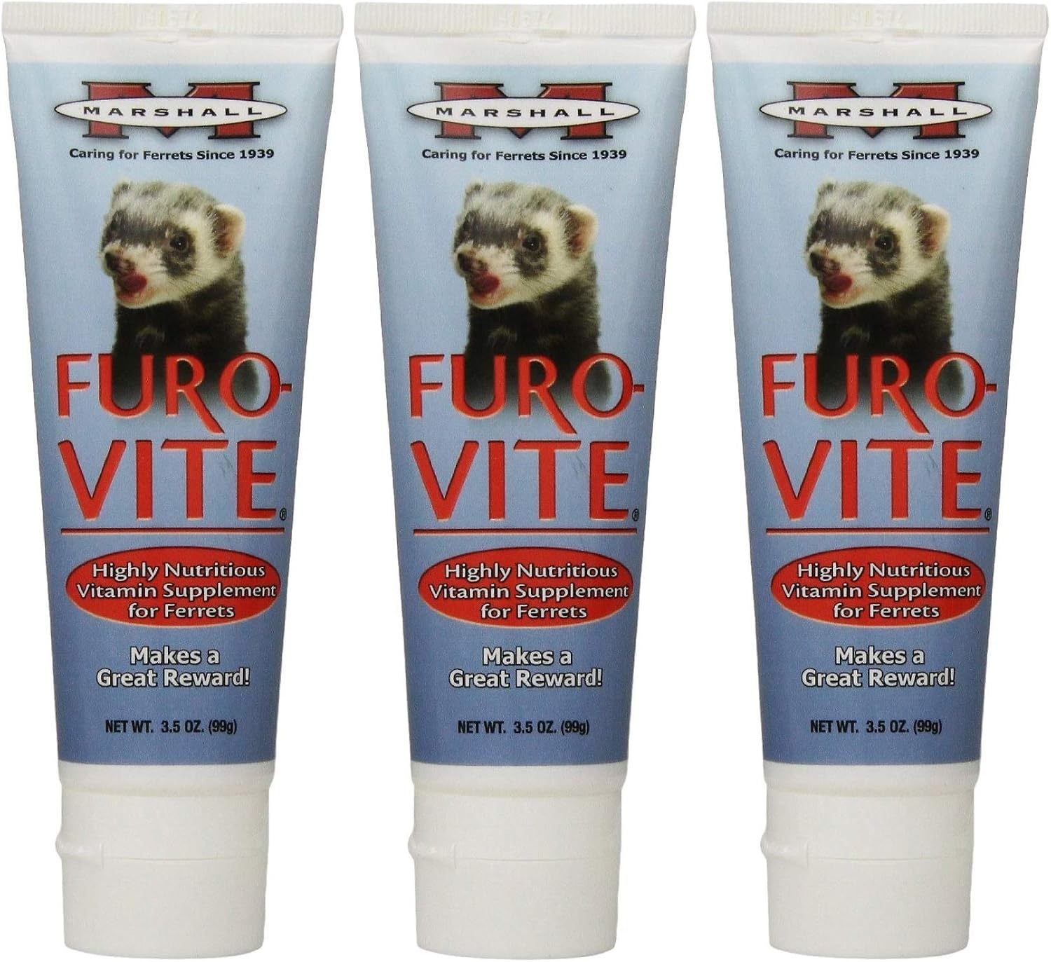 (3 Pack) Marshall Furo-Vite Vitamin Supplement Paste for Ferrets, 3.5-Ounce Each