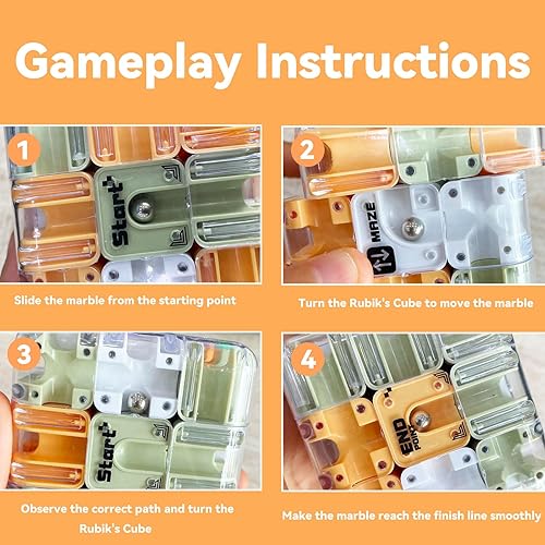 Miniatura 3 de Laberinto 3D Puzzles Laberinto Cubo Conciencia Espacial Entrenamiento Cerebral Juego Educativo de Enfoque Regalo para Adultos Adolescentes