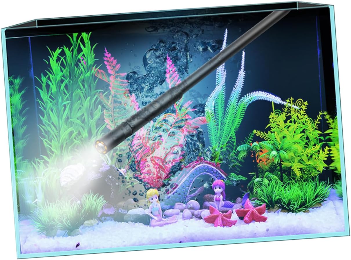 Amosfun Camera Screen Borescope for Car Duct Inspection High-Definition Handheld Tool Led Light for Industrial Tank Cleaning Car Repair Ac Inspection