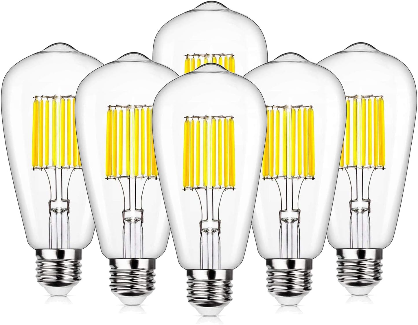 Dimmable LED Edison Light Bulbs 100 Watt Equivalent, Sanglow 10W ST64