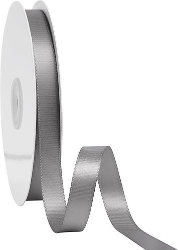 Miniatura 21 de LIUYAXI Cinta de satén roja de doble cara, 1/4 pulgadas x 50 yardas continuas, cintas finas perfectas para envolver regalos, tarjetas de invitación