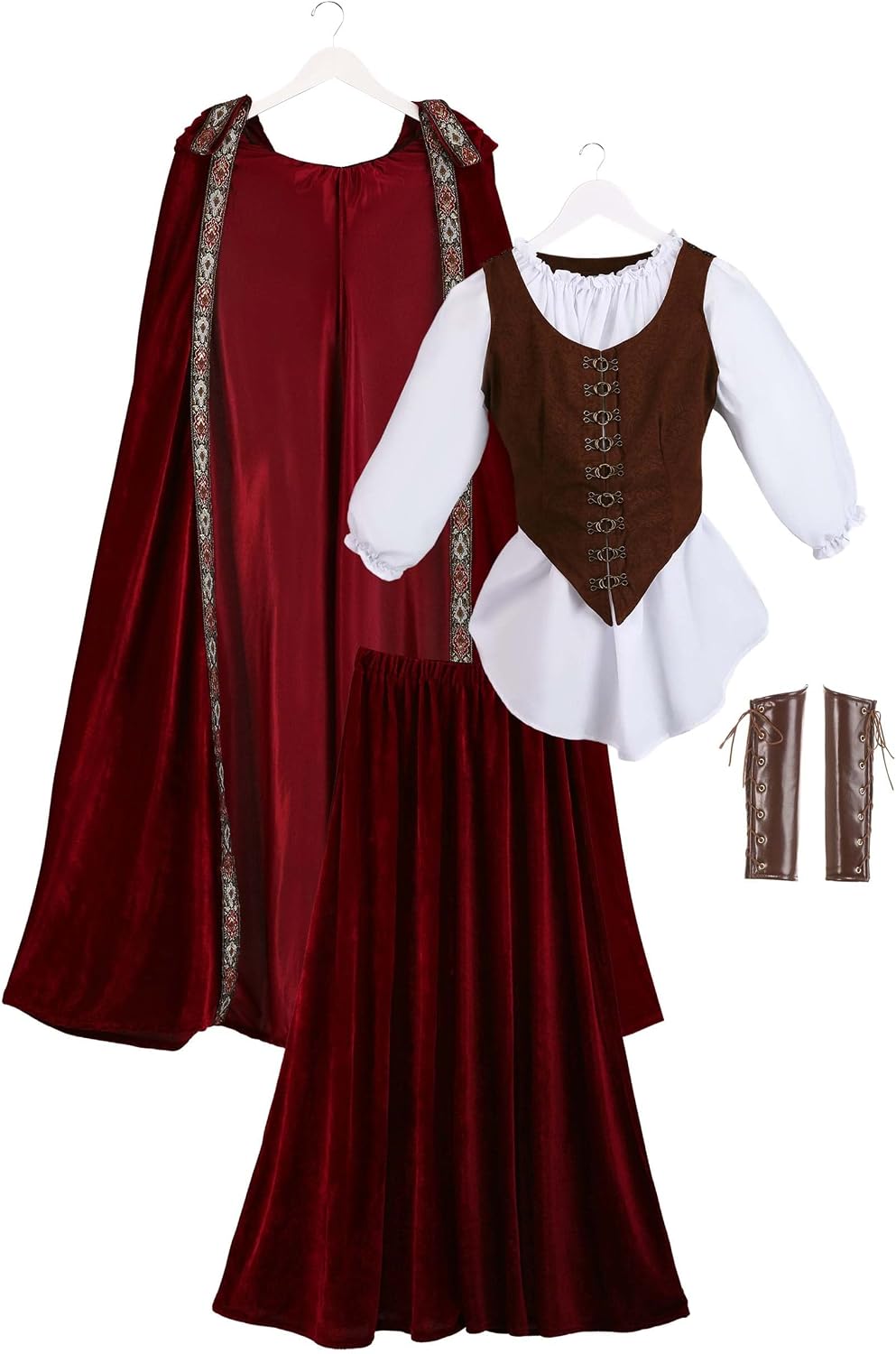 Women's Deluxe Little Red Riding Hood Halloween Costume | Complete Adult Fairytale Outfit for Parties and Events