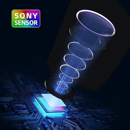 Miniatura 8 de TENFISH Cámara web 2K, cámara web de enfoque automático HD con micrófono, cámara web de luz de anillo ajustable, cámara de video con cubierta de