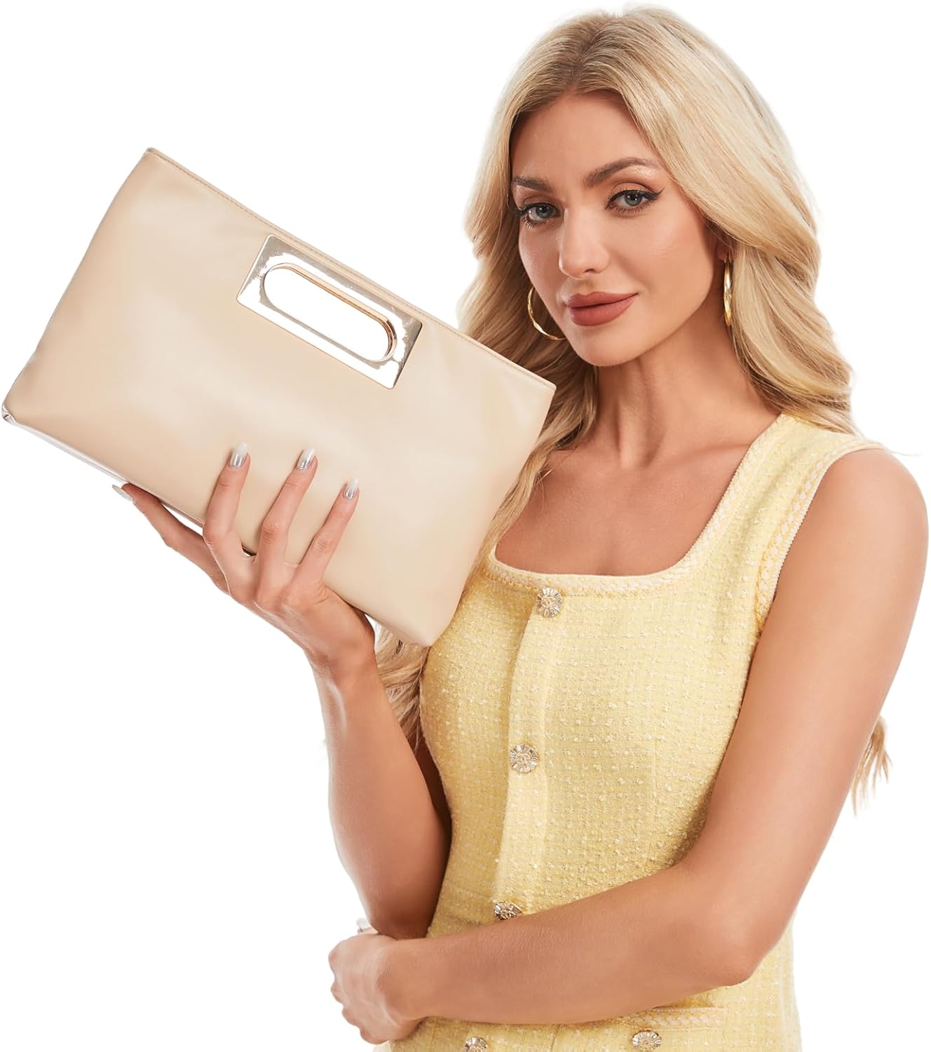 Large Clutch Purse for Women Evening Clutch Bag for Wedding Formal Womens Purses For Dinner Parties Prom Gala