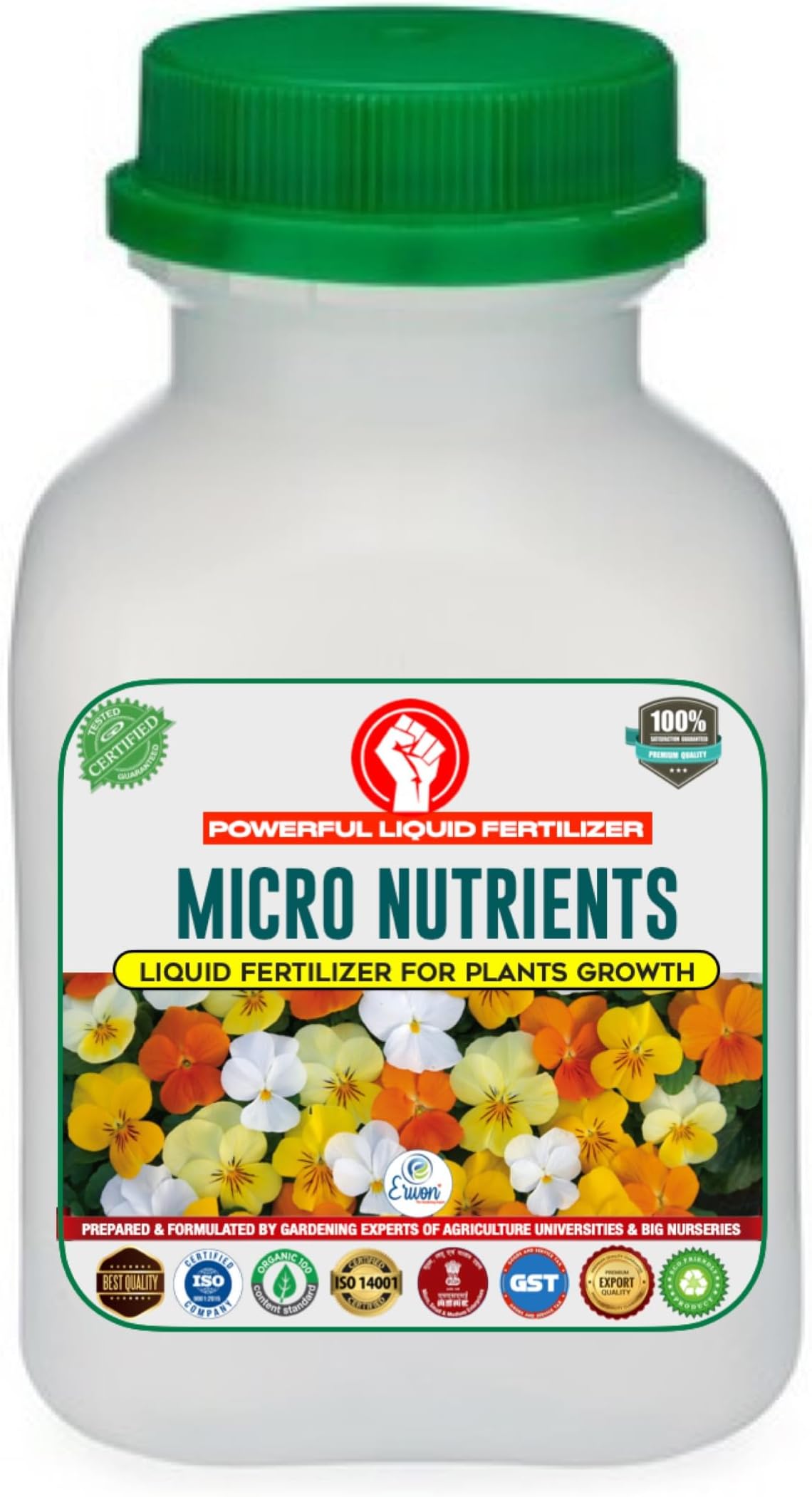 Micro Nutrients, Premium Essential Powerful Liquid Fertilizer for the Best Growth of all Types of Plants with all required Nutrients (250 ml)