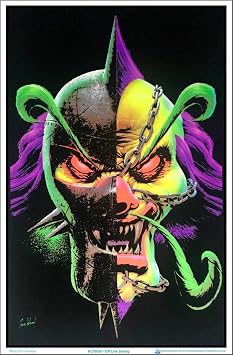 Scorpio Posters Insane Clown Posse ICP Link Duality by Tom Wood - Officially Licensed - Flocked Blacklight Poster - 23" x 35"