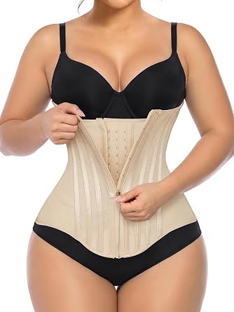 YIANNA Waist Trainer Corset for Women Fajas Tummy Control Body Shaper
