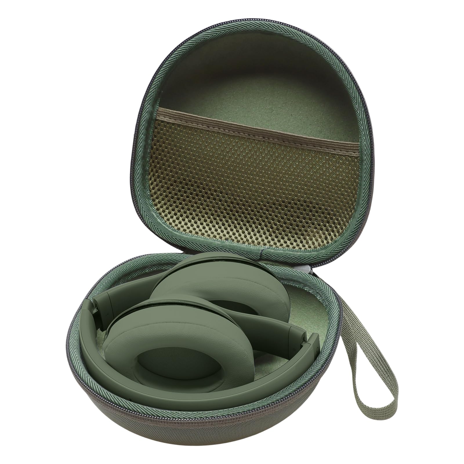 Photo 1 of ==== SEE NOTES=== Headphone Headset Case for JLab JBuds Lux ANC/JLab Go Lux ANC/TOZO HT3/Beats/JBL/BERIBES/Picun/KVIDIO Noise Cancelling Over-Ear Foldable Headphone, Dark Green