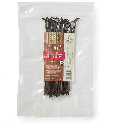 Miniatura 6 de Lafaza Organic Whole Gourmet Madagascar Bourbon Vanilla Frijoles 12lb Kosher sin OGM