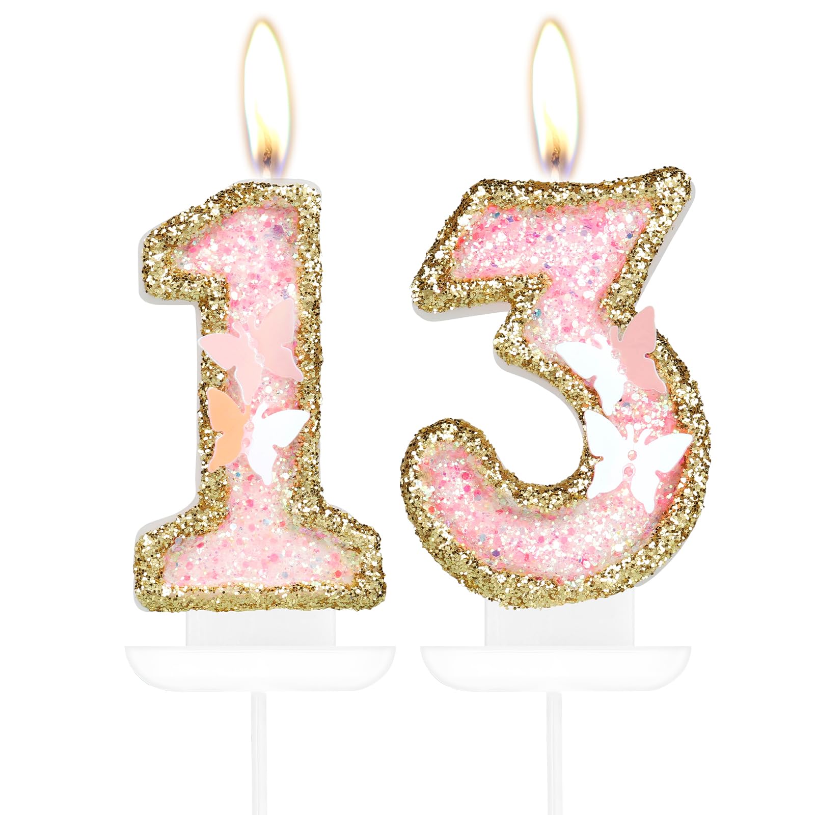 Candele Compleanno Oro Rosa, FAINCA Candeline Compleanno Numero 12, Candeline Alta Qualità Adatto Feste di Compleanno, Feste di Anniversario di Matrimonio