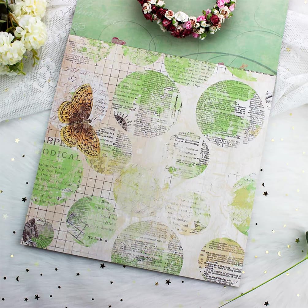 Papier do scrapbookingu, 12x12, 24 arkusze, dwustronny blok papieru do tworzenia kartek, papier ozdobny, kwiatowy, 180 g/m2