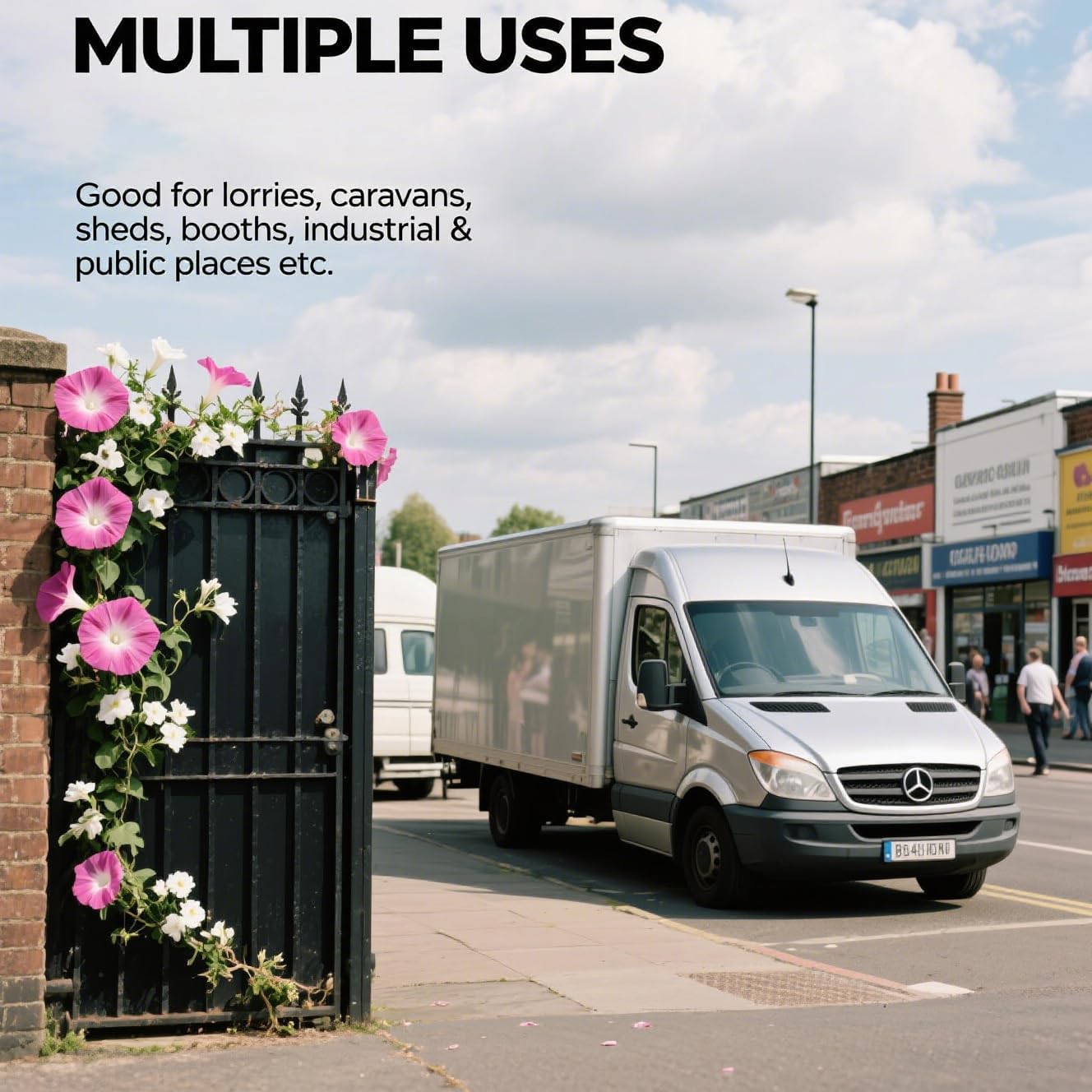 2 Pack Heavy Duty Van Door Lock, Keyed Alike Hidden Shackle Padlock with Hasp, 73mm Solid Steel Puck Lock with Locking Hasp, 80mm Screws, Fits for Trailers, Trucks, Vehicles, Garage, Gates (Black)