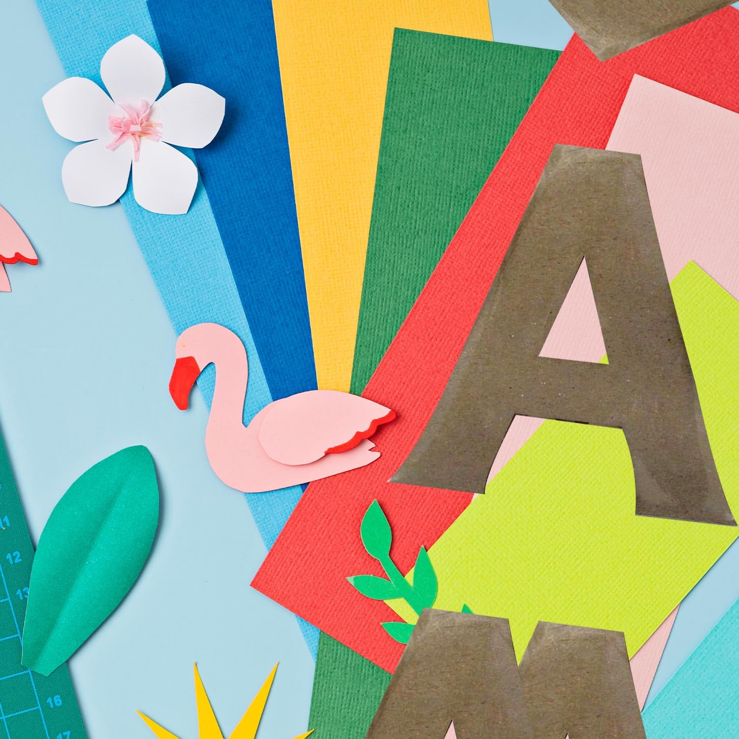 Paper Accents Chipboard Alphabet Shapes, 4" Block #2 Uppercase Letters, 40pc – Kraft Color, 100% Recycled, DIY Crafts, Painting, Scrapbooking, Embellishments