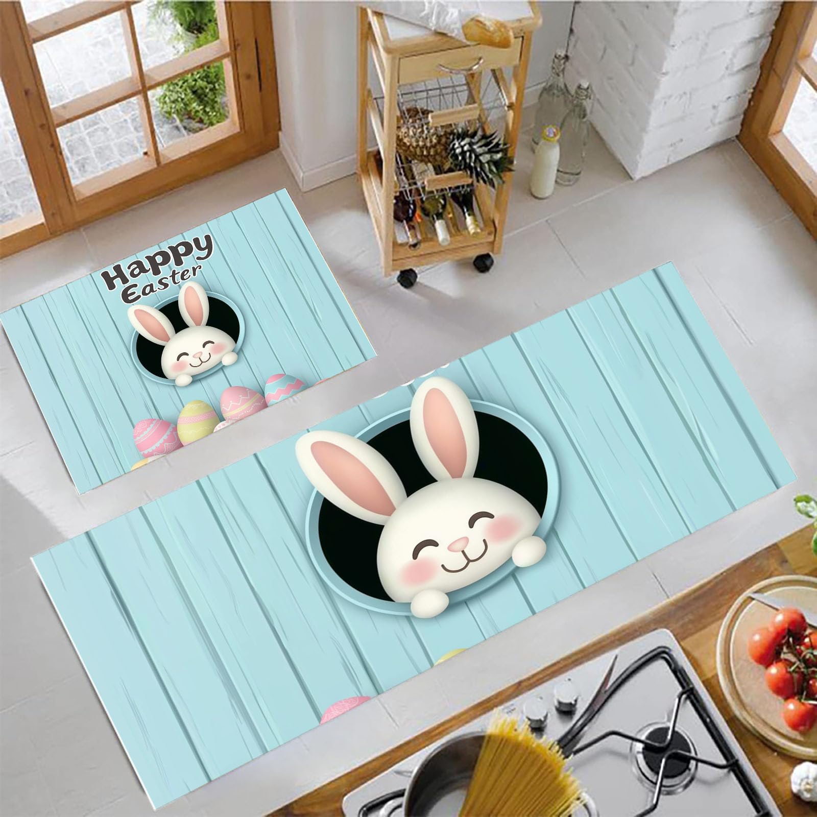 Tapis de cuisine lavable pour éliminer les taches de graisse sur le sol