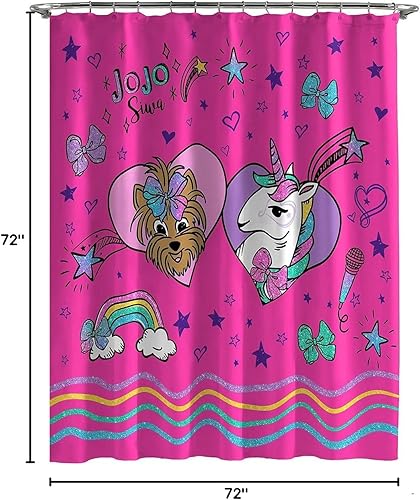 Miniatura 6 de Jojo Siwa - Juego de cortina de ducha y ganchos para baño