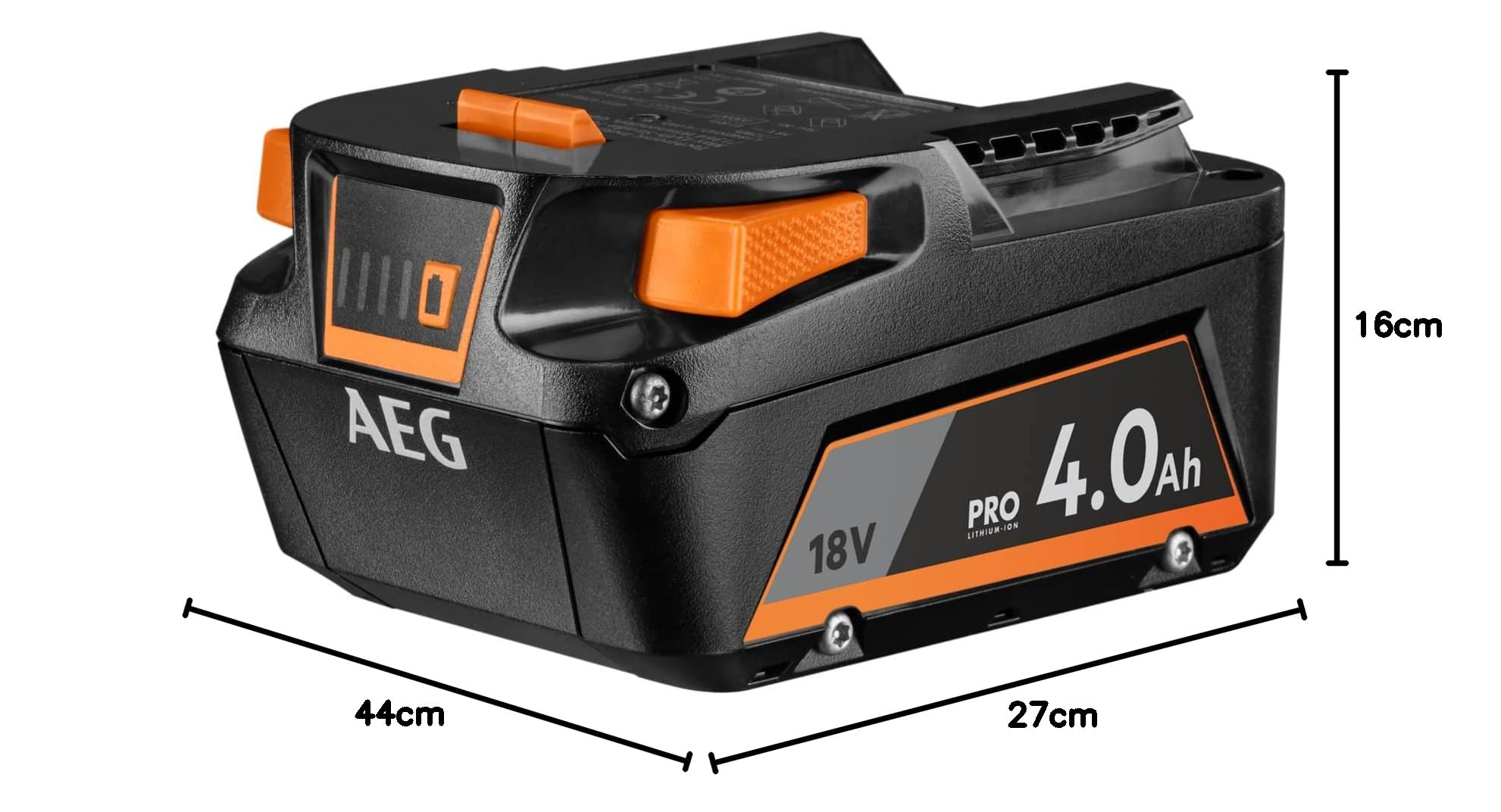 AEG - Smerigliatrice 125 mm senza fili 18 Volt, 9200 giri/min con 2 batterie Pro litio 4,0 Ah, caricatore e borsa - BEWS18-125X2-402B