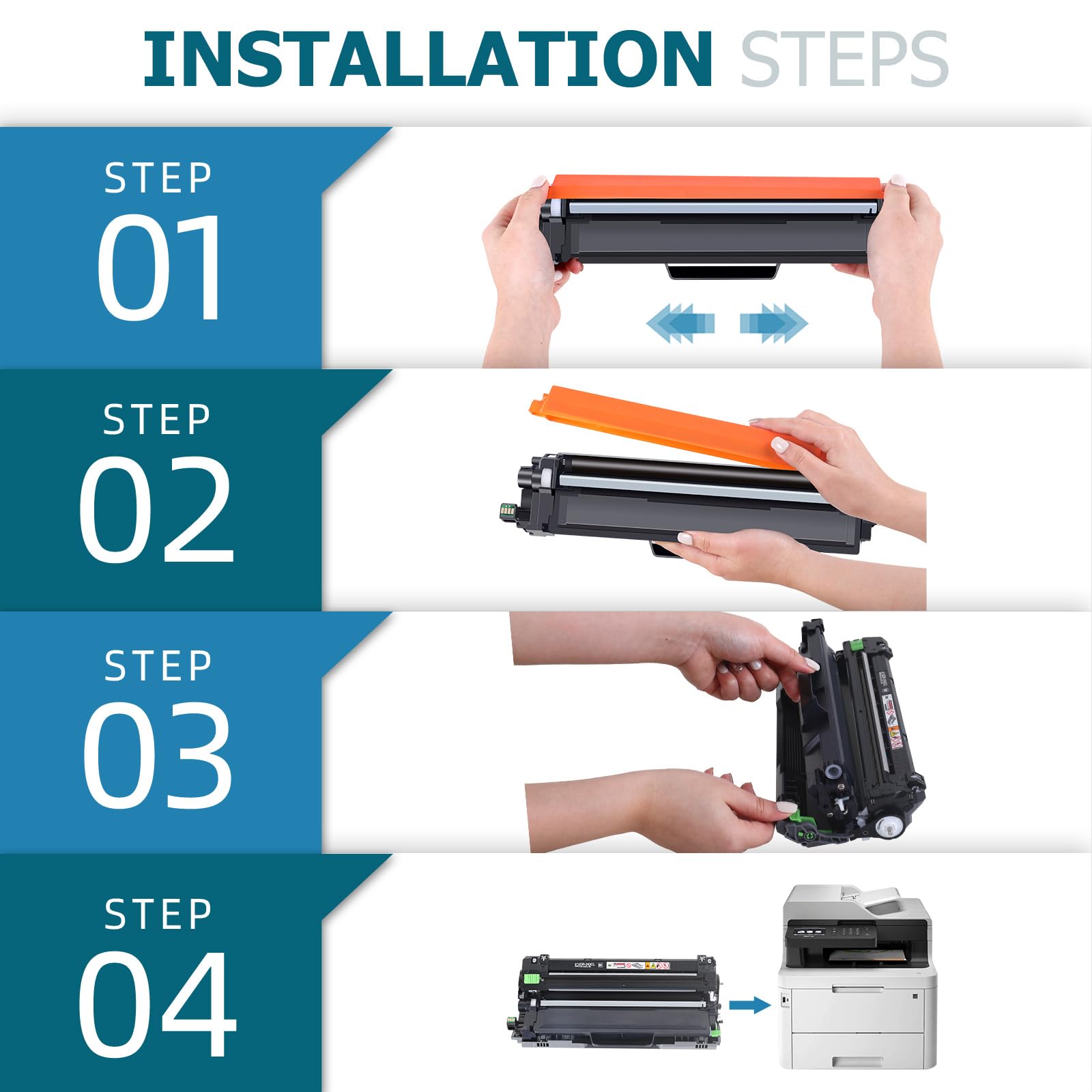 Lot de 10 Toners compatibles Brother TN247/ TN243
