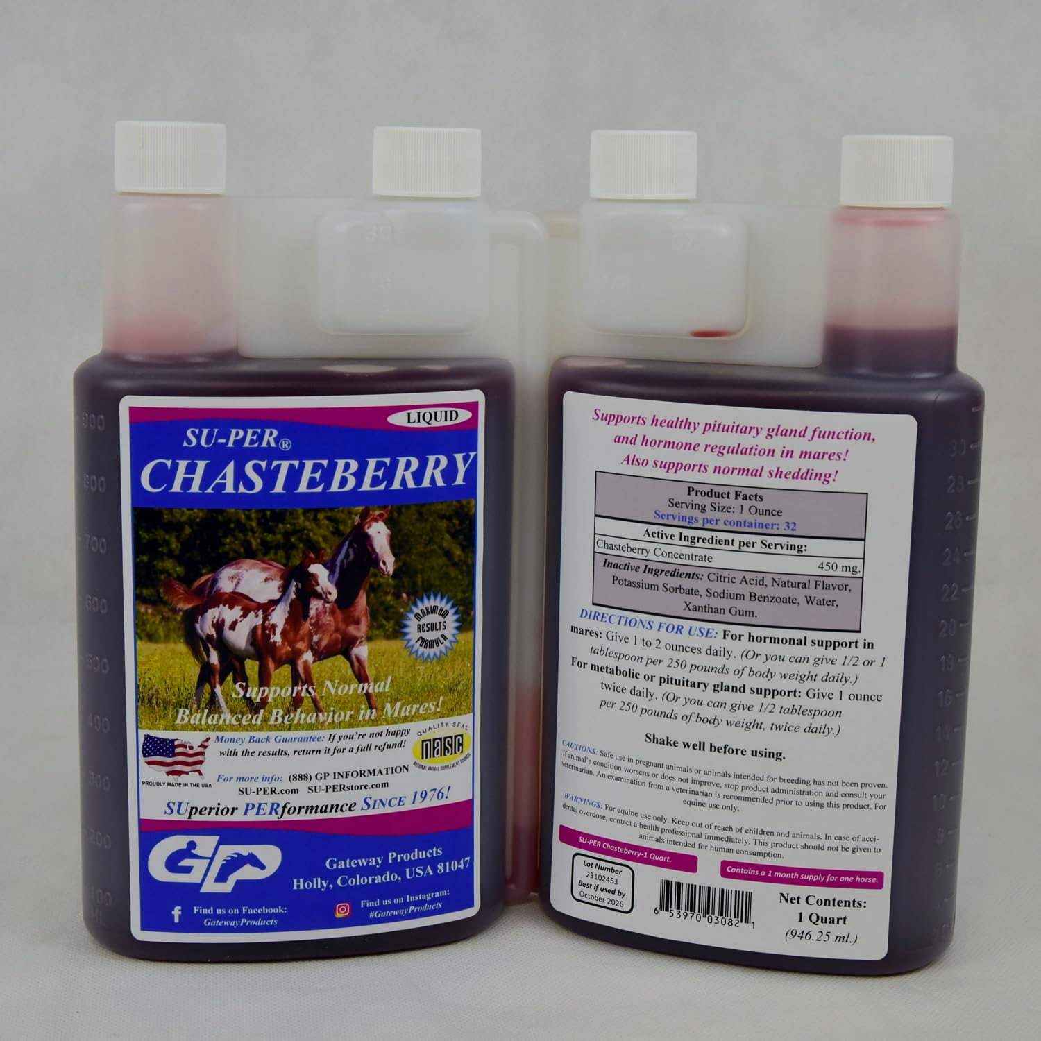 SUPER Chasteberry Liquid Supplement for Horses Supports