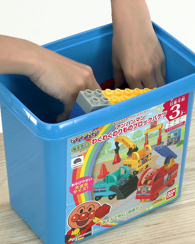 BANDAI バンダイ ブロックラボ アンパンマン わくわくのりものブロック